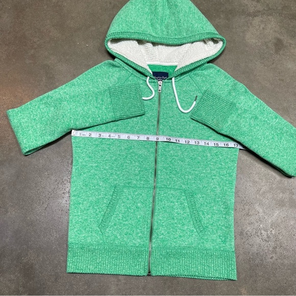 American Eagle Full Zip Logo Sherpa Hoodie Sweatshirt Y2K - Picture 6 of 10